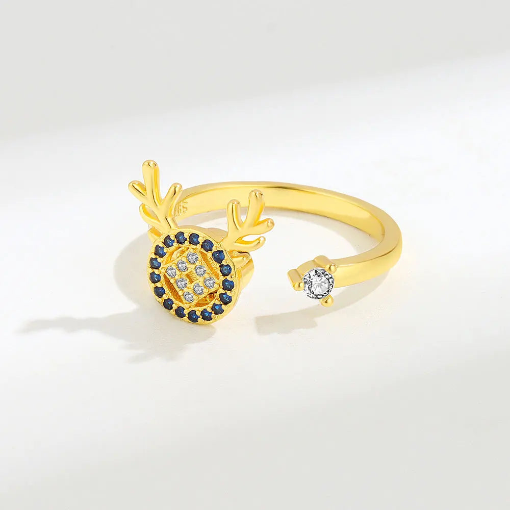 925 Sterling Silver Sunflower Diamond Zircon Rotatable Ring for Women Gift Relieve Stress Ring Jewelry Wholesale